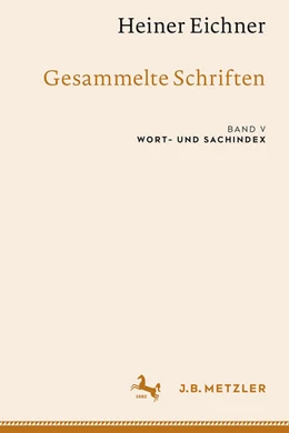 Abbildung von Eichner / Ackermann | Heiner Eichner: Gesammelte Schriften | 1. Auflage | 2026 | beck-shop.de