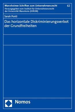 Abbildung von Ponti | Das horizontale Diskriminierungsverbot der Grundfreiheiten | 1. Auflage | 2023 | beck-shop.de