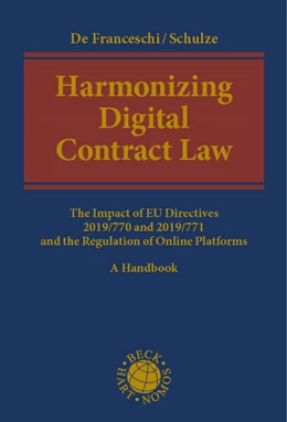 Abbildung von De Franceschi / Schulze | Harmonizing Digital Contract Law | 1. Auflage | 2023 | beck-shop.de