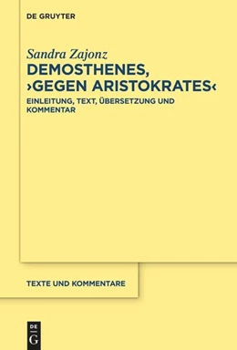 Abbildung von Zajonz | Demosthenes, ¿Gegen Aristokrates¿ | 1. Auflage | 2024 | beck-shop.de
