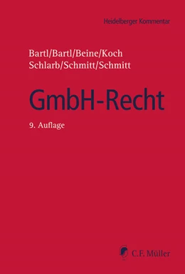 Abbildung von Bartl / Bartl | GmbH-Recht | 9. Auflage | 2024 | beck-shop.de