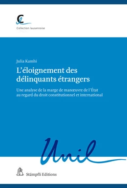 Abbildung von Kamhi | L'éloignement des délinquants étrangers | 1. Auflage | 2024 | beck-shop.de