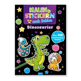 Abbildung von Trötsch Verlag GmbH & / Co.KG | Trötsch Beschäftigungsbuch Malbuch Malen und Stickern nach Zahlen Dinosaurier | 1. Auflage | 2024 | beck-shop.de