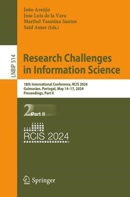 Abbildung von Araújo / de la Vara | Research Challenges in Information Science | 1. Auflage | 2024 | beck-shop.de