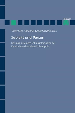 Abbildung von Koch / Schülein | Subjekt und Person | 1. Auflage | 2019 | beck-shop.de