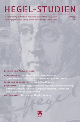 Abbildung von Bowman / Sandkaulen | Hegel-Studien, Bd. 56 | 1. Auflage | 2022 | beck-shop.de