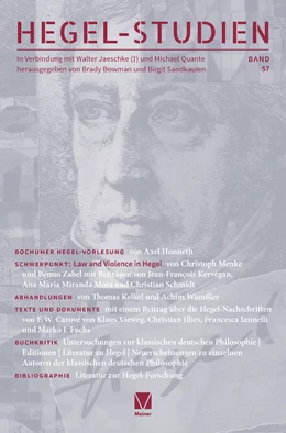 Abbildung von Bowman / Sandkaulen | Hegel-Studien, Bd. 57 | 1. Auflage | 2024 | beck-shop.de