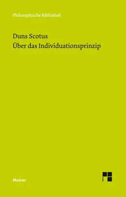 Abbildung von Duns Scotus / Rossi Leidi | Über das Individuationsprinzip | 1. Auflage | 2015 | beck-shop.de