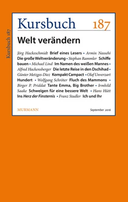 Abbildung von Felixberger / Nassehi | Kursbuch 187 | 1. Auflage | 2016 | beck-shop.de
