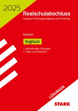 Abbildung von STARK Lösungen zu Original-Prüfungen und Training Realschulabschluss 2025 - Englisch - Hessen | 21. Auflage | 2024 | beck-shop.de