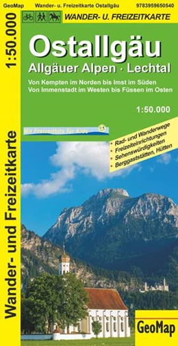 Abbildung von Ostallgäu, Allgäuer Alpen, Lechtal Wander- und Freizeitkarte | 4. Auflage | 2025 | beck-shop.de