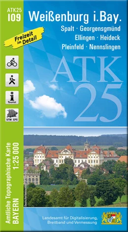 Abbildung von Landesamt für Digitalisierung | ATK25-I09 Weißenburg i.Bay. (Amtliche Topographische Karte 1:25000) | 1. Auflage | 2024 | beck-shop.de