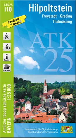 Abbildung von Landesamt für Digitalisierung | ATK25-I10 Hilpoltstein (Amtliche Topographische Karte 1:25000) | 1. Auflage | 2024 | beck-shop.de