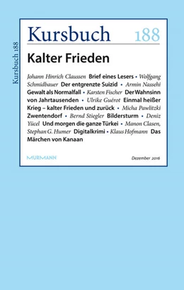 Abbildung von Felixberger / Nassehi | Kursbuch 188 | 1. Auflage | 2016 | beck-shop.de
