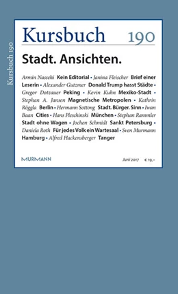 Abbildung von Felixberger / Nassehi | Kursbuch 190 | 1. Auflage | 2017 | beck-shop.de