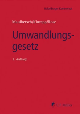 Abbildung von Maulbetsch / Klumpp | Umwandlungsgesetz | 2. Auflage | 2017 | beck-shop.de