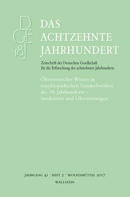 Abbildung von Zelle | Ökonomisches Wissen in enzyklopädischen Sammelwerken des 18. Jahrhunderts - Strukturen und Übersetzungen | 1. Auflage | 2017 | beck-shop.de