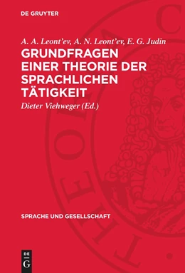 Abbildung von Leont¿ev / Viehweger | Grundfragen einer Theorie der sprachlichen Tätigkeit | 1. Auflage | 1984 | beck-shop.de