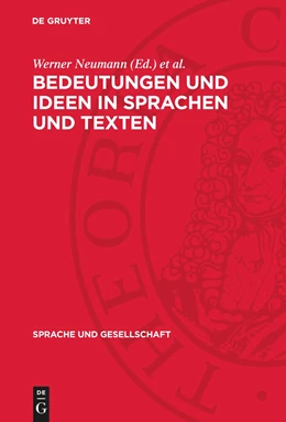 Abbildung von Techtmeier / Neumann | Bedeutungen und Ideen in Sprachen und Texten | 1. Auflage | 1987 | beck-shop.de