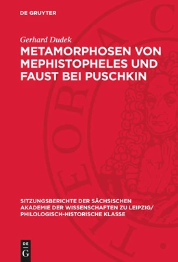 Abbildung von Dudek | Metamorphosen von Mephistopheles und Faust bei Puschkin | 1. Auflage | 1991 | beck-shop.de