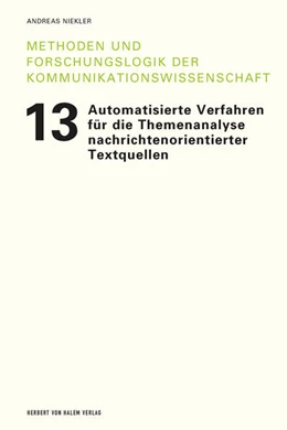 Abbildung von Niekler | Automatisierte Verfahren für die Themenanalyse nachrichtenorientierter Textquellen | 1. Auflage | 2018 | beck-shop.de