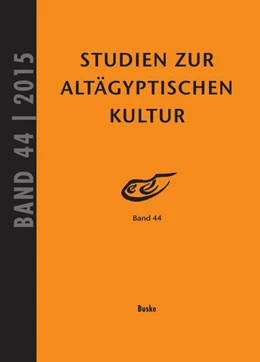 Abbildung von Kahl / Kloth | Studien zur Altägyptischen Kultur Band 44 | 1. Auflage | 2015 | beck-shop.de