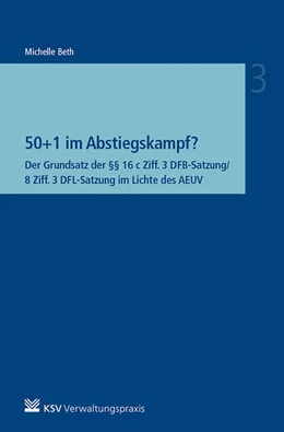 Abbildung von Beth | 50+1 im Abstiegskampf? | 1. Auflage | 2018 | beck-shop.de