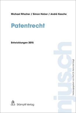 Abbildung von Ritscher / Holzer | Patentrecht | 1. Auflage | 2016 | beck-shop.de