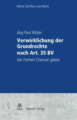Abbildung von Müller / Tschannen | Verwirklichung der Grundrechte nach Art. 35 BV | 1. Auflage | 2018 | beck-shop.de