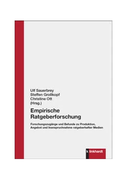 Abbildung von Sauerbrey / Großkopf | Empirische Ratgeberforschung | 1. Auflage | 2024 | beck-shop.de