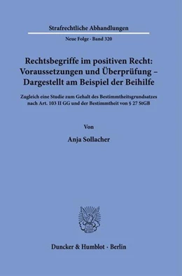 Abbildung von Sollacher | Rechtsbegriffe im positiven Recht: Voraussetzungen und Überprüfung – Dargestellt am Beispiel der Beihilfe | 1. Auflage | 2024 | beck-shop.de