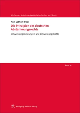 Abbildung von Brock | Die Prinzipien des deutschen Abstammungsrechts | 1. Auflage | 2020 | beck-shop.de