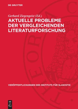 Abbildung von Ziegengeist | Aktuelle Probleme der vergleichenden Literaturforschung | 1. Auflage | 1968 | beck-shop.de