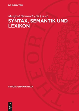 Abbildung von Bierwisch / Zimmermann | Syntax, Semantik und Lexikon | 1. Auflage | 1988 | beck-shop.de