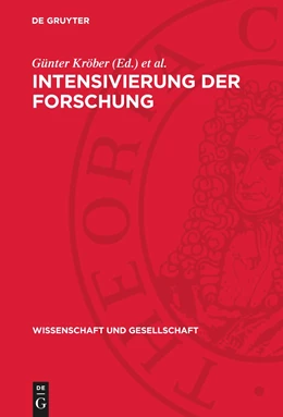 Abbildung von Kröber / Laitko | Intensivierung der Forschung | 1. Auflage | 1984 | beck-shop.de