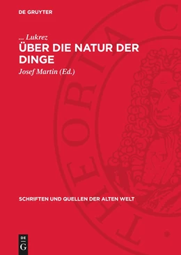 Abbildung von Lukrez / Martin | Über die Natur der Dinge | 1. Auflage | 1972 | beck-shop.de