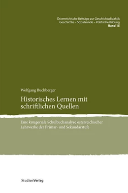 Abbildung von Buchberger | Historisches Lernen mit schriftlichen Quellen | 1. Auflage | 2020 | beck-shop.de