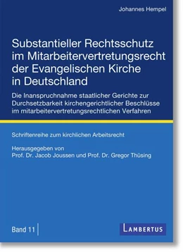 Abbildung von Hempel / Joussen | Substantieller Rechtsschutz im Mitarbeitervertretungsrecht der Evangelischen Kirche in Deutschland | 1. Auflage | 2021 | beck-shop.de