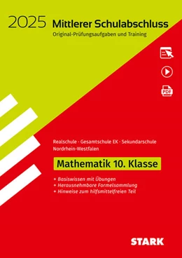 Abbildung von STARK Original-Prüfungen und Training - Mittlerer Schulabschluss 2025 - Mathematik - Realschule/Gesamtschule EK/ Sekundarschule - NRW | 21. Auflage | 2024 | beck-shop.de