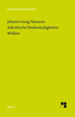 Abbildung von Hamann / Keidel | Sokratische Denkwürdigkeiten. Wolken | 1. Auflage | 2021 | beck-shop.de
