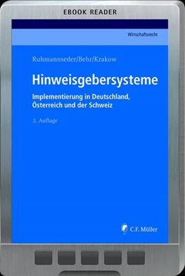 Abbildung von Ruhmannseder / Behr | Hinweisgebersysteme | 2. Auflage | 2021 | beck-shop.de