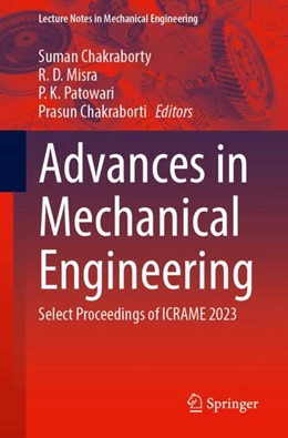Abbildung von Chakraborty / Misra | Advances in Mechanical Engineering | 1. Auflage | 2025 | beck-shop.de