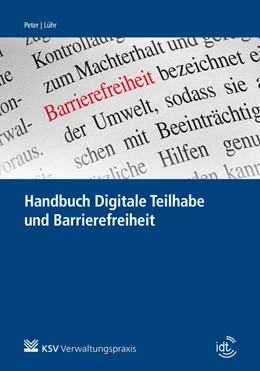 Abbildung von Peter / Lühr | Handbuch Digitale Teilhabe und Barrierefreiheit | 1. Auflage | 2021 | beck-shop.de