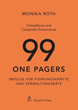 Abbildung von Roth | Compliance und Corporate Governance - 99 One Pagers | 1. Auflage | 2021 | beck-shop.de