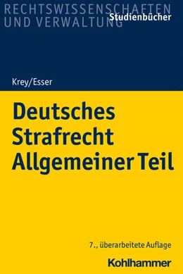 Abbildung von Esser | Deutsches Strafrecht Allgemeiner Teil | 7. Auflage | 2022 | beck-shop.de