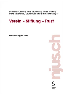 Abbildung von Kaufmann / Wittkämper | Verein - Stiftung - Trust | 1. Auflage | 2024 | 2023 | beck-shop.de