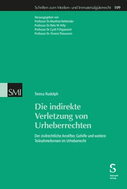 Abbildung von Rudolph | Die indirekte Verletzung von Urheberrechten | 1. Auflage | 2024 | 109 | beck-shop.de