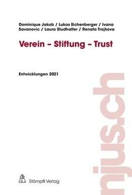 Abbildung von Jakob / Eichenberger | Verein - Stiftung - Trust | 1. Auflage | 2022 | beck-shop.de