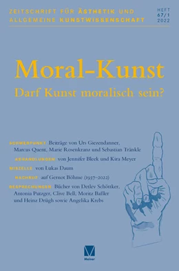 Abbildung von Früchtl / Theisohn | Zeitschrift für Ästhetik und Allgemeine Kunstwissenschaft 67/1 | 1. Auflage | 2022 | beck-shop.de