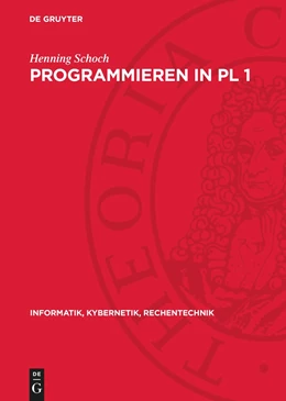 Abbildung von Schoch | Programmieren in PL 1 | 2. Auflage | 1987 | beck-shop.de